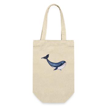 Cute friendly Whale - Gift Bag for Bottles - nature - Front