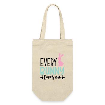 Design Every Bunny Loves me - Sac à bouteille - nature - Devant