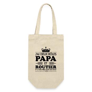 Papa Et Routier et je dechire - Sac à bouteille - nature - Devant