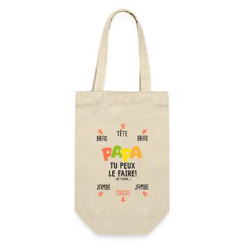 papa tu peux le faire naissance bébé - Sac à bouteille - nature - Devant
