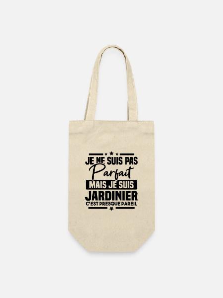 Pas parfait mais je suis jardinier - Sac à bouteille - nature