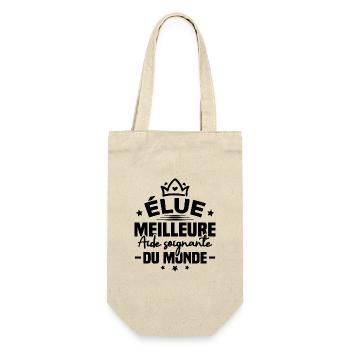 Élue meilleure aide soignante du monde - Sac à bouteille - nature - Devant