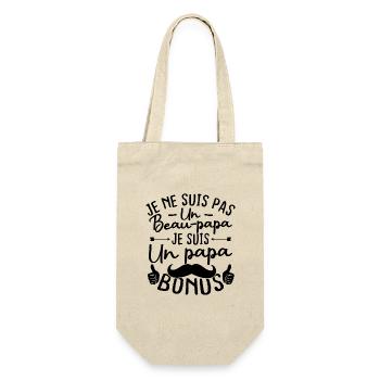 Je ne suis pas un beau papa je suis un papa bonus - Sac à bouteille - nature - Devant