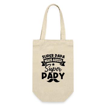 Super papa mais aussi super papy - Sac à bouteille - nature - Devant