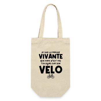 Preuve vivante : papa n'est pas que cycliste - Sac à bouteille - nature - Devant