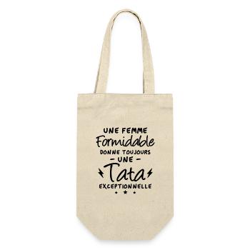 Femme formidable et tata exceptionnelle - Sac à bouteille - nature - Devant