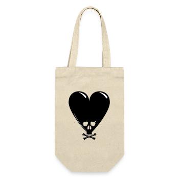 Noir Saint-Valentin - Sac à bouteille - nature - Devant