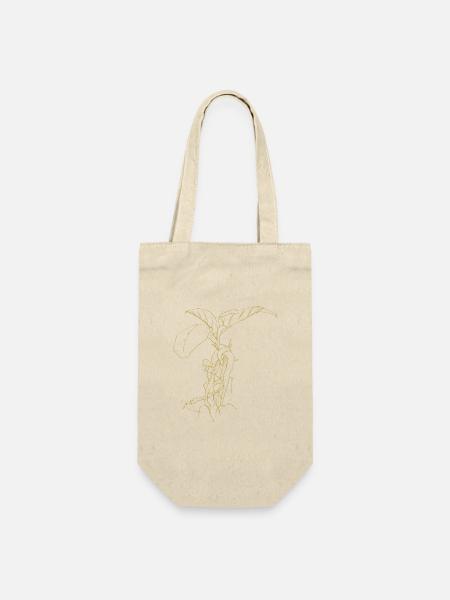 Illustrierte Designs Grüne Pracht mit Alraune - Geschenkbeutel für Flaschen - Natur
