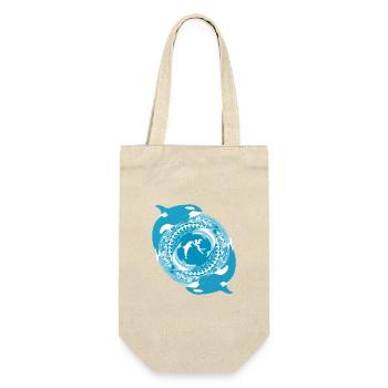 Tochter von Poseidon - Geschenkbeutel für Flaschen - Natur - Vorne