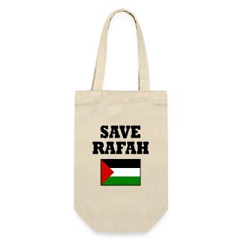 Save rafah - Gift Bag for Bottles - nature - Front