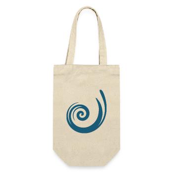 Blue Pattern Dark Blue Gift Christmas - Gift Bag for Bottles - nature - Front