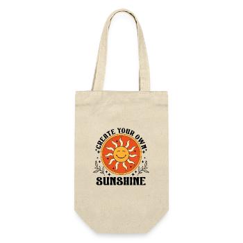 Sonne und strahlen - Geschenkbeutel für Flaschen - Natur - Vorne
