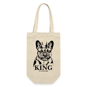 Bouledogue français roi de tout Wilsigns - Sac à bouteille - nature - Devant