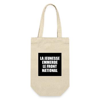 Die Jugend fickt den Front National - Geschenkbeutel für Flaschen - Natur - Vorne