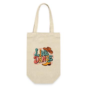 Line dancing my hobby - my passion - Gift Bag for Bottles - nature - Front