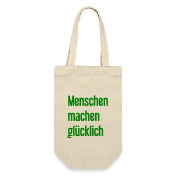People make you happy – Positive statement - Gift Bag for Bottles - nature - Front