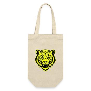Tiger Kopf Porträt Symbol - Geschenkbeutel für Flaschen - Natur - Vorne