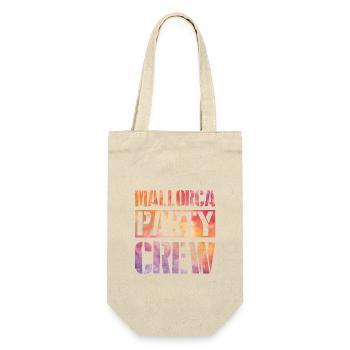 Mallorca Party Crew - Geschenkbeutel für Flaschen - Natur - Vorne