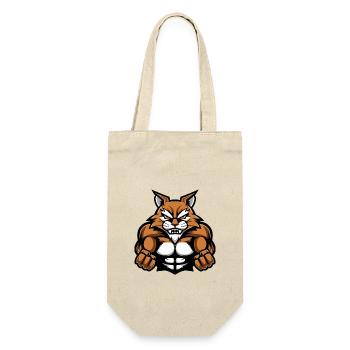 Cat Muscles Workout - Gift Bag for Bottles - nature - Front