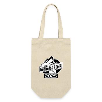 Route des Grandes Alpes Sticker | schwarz | 2025 - Geschenkbeutel für Flaschen - Natur - Vorne