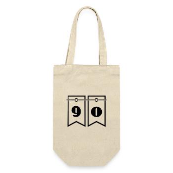90. 90 YEARS. 90TH ANNIVERSARY. 90TH ANNIVERSARY. - Gift Bag for Bottles - nature - Front
