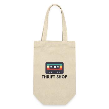 Old School Floppy Disk – Thrift Shop Vibes - Gift Bag for Bottles - nature - Front