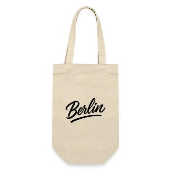Lettrage berlilien en style d’écriture - Sac à bouteille - nature - Devant