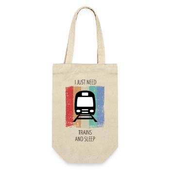 Train Railway Railroad Worker Trains Train Driver - Gift Bag for Bottles - nature - Front