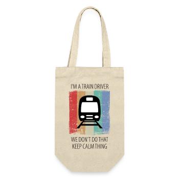 Train Railway Railroad Worker Trains Train Driver - Gift Bag for Bottles - nature - Front