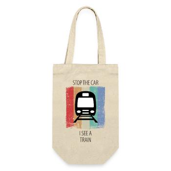 Train Railway Railroad Worker Trains Train Driver - Gift Bag for Bottles - nature - Front