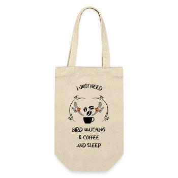 Vogelbeobachtung Vögel Beobachten Birding Kaffee - Geschenkbeutel für Flaschen - Natur - Vorne