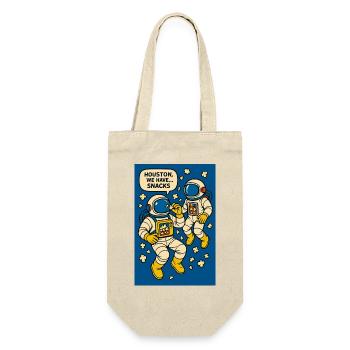 Astronaute popcorn - Sac à bouteille - nature - Devant