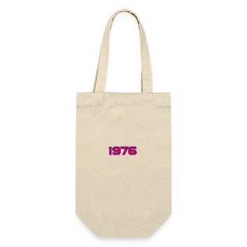 1976 Retro Neon Glitch - Gift Bag for Bottles - nature - Front