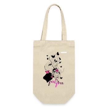Feel_free - Geschenkbeutel für Flaschen - Natur - Vorne