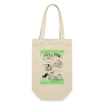 Funny Frog life - Geschenkbeutel für Flaschen - Natur - Vorne