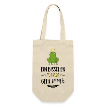Lustige Sprüche - Geschenkbeutel für Flaschen - Natur - Vorne