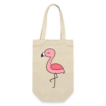Flamingo - Gift Bag for Bottles - nature - Front