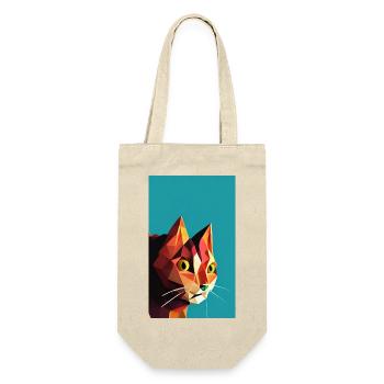 Cat AI Generated Art - Gift Bag for Bottles - nature - Front