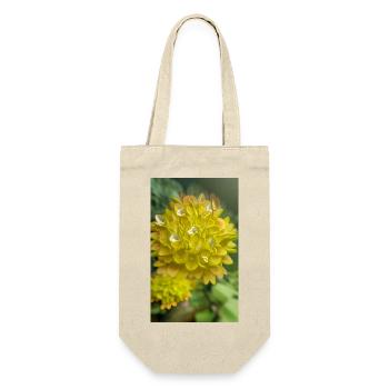 Blühende Fantasie-Alien-Blume auf einem fremden Planeten - Geschenkbeutel für Flaschen - Natur - Vorne