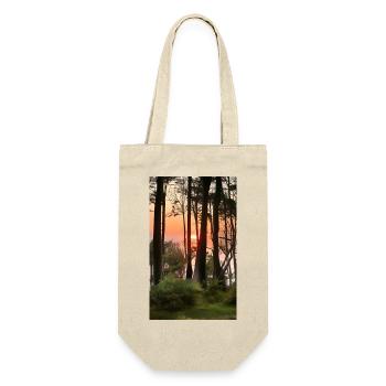 Comic Drawing sunset Gespensterwald Nienhagen - Gift Bag for Bottles - nature - Front