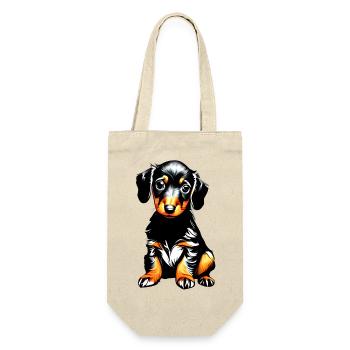 Chien Chien Propriétaire Chiens Teckel Propriétaire de Chien - Sac à bouteille - nature - Devant