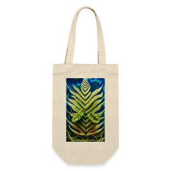 Fern Leaf - Gift Bag for Bottles - nature - Front