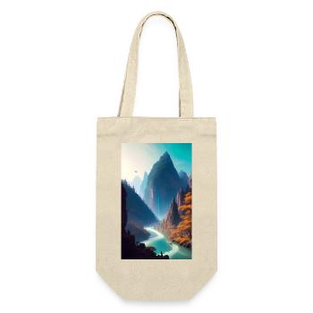 River Mountains - Gift Bag for Bottles - nature - Front