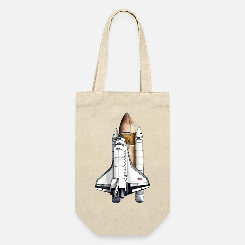 Space Shuttle beim Start - Geschenkbeutel für Flaschen - Natur