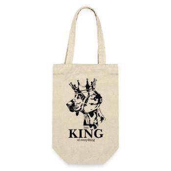 Hannoverscher Schweisshund King of everything - Geschenkbeutel für Flaschen - Natur - Vorne