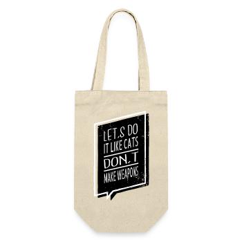 Humor Funny Quote Hippie Child Anti War - Gift Bag for Bottles - nature - Front