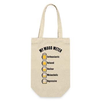 My Mood Meter (Beer Drinker / V1 / POS) - Gift Bag for Bottles - nature - Front
