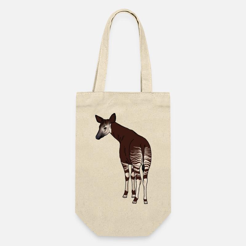 Okapi - Geschenkbeutel für Flaschen - Natur