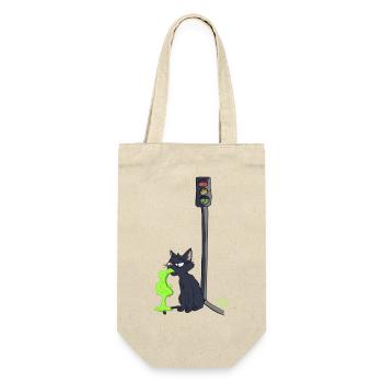 Sick Cat Viazoo - Gift Bag for Bottles - nature - Front