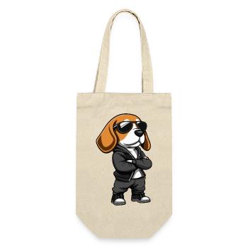 Dachshund Dog Comic - Gift Bag for Bottles - nature - Front